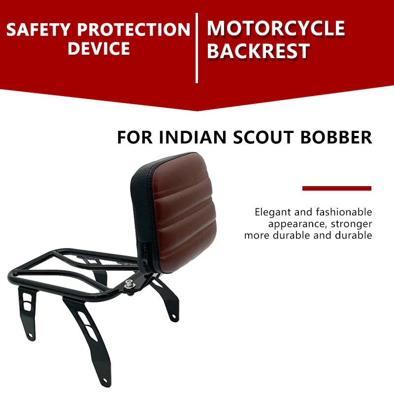 Motorcycle for Indian Scout Bobber 2018 2019 2020 2021 2022 Upgraded Version Rear Fender Luggage Rack Support Shelf Solo Seat