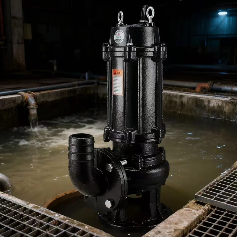 Pompa di aspirazione sommergibile per sabbia per acque luride da 7,5 cavalli, pompa per fango ad alta concentrazione