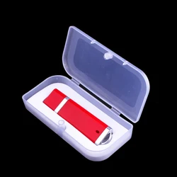 Plastic Box USB Flash Drives 128GB Black Memory Stick 64GB Creative Business Gift Pen Drive 32GB Red Pendrive Blue U Disk