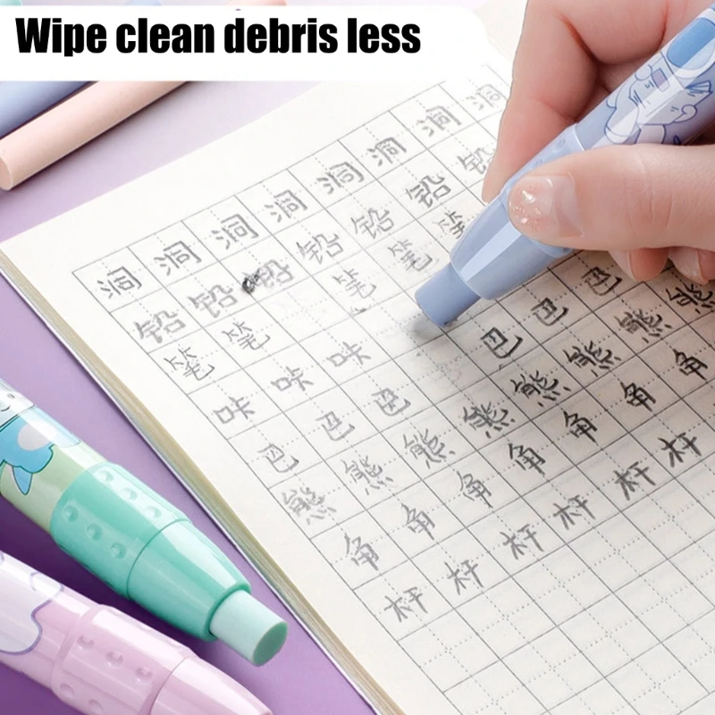 Gomme da cancellare stile penna Gomme da cancellare meccaniche retrattili Gomme da cancellare a forma cartone animato