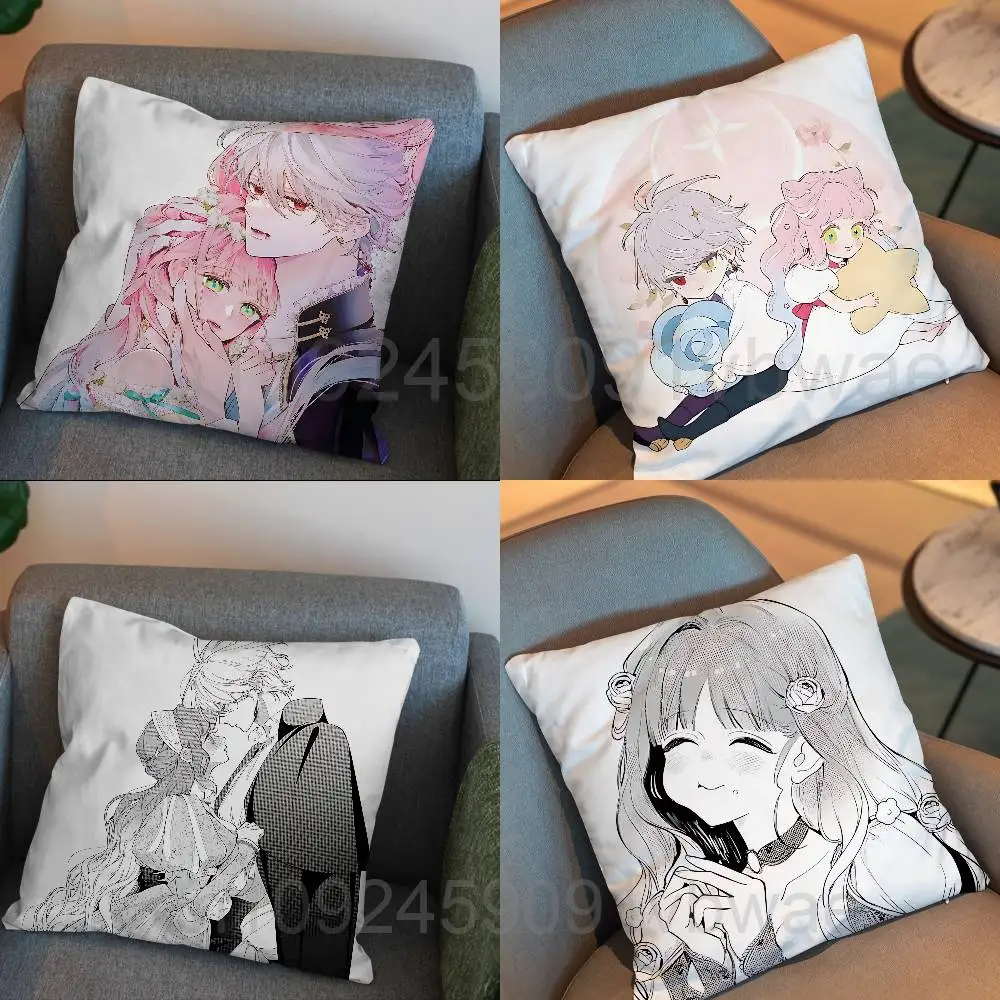 Rabi Hana Himeru Kimi no Meteor Pillow Case Office Cushions Suitable For Sofa Car Bedroom Decorative Cushion Cover