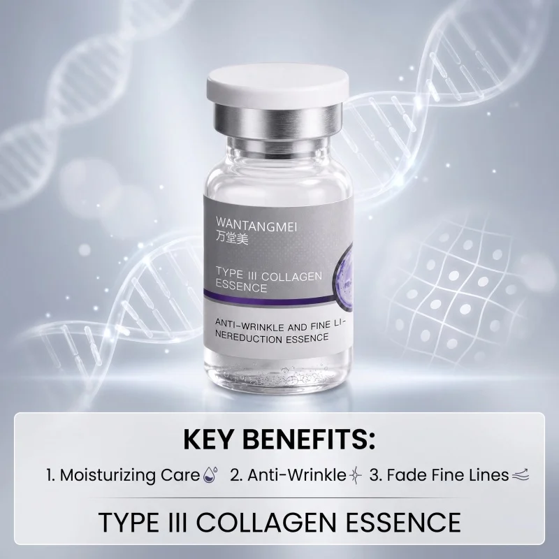 Wantangmei Copper Peptide Serum Anti-Aging Essence Deep Hydration Firming Wrinkle Repair Beauty Booster Collagen Peptide Powder