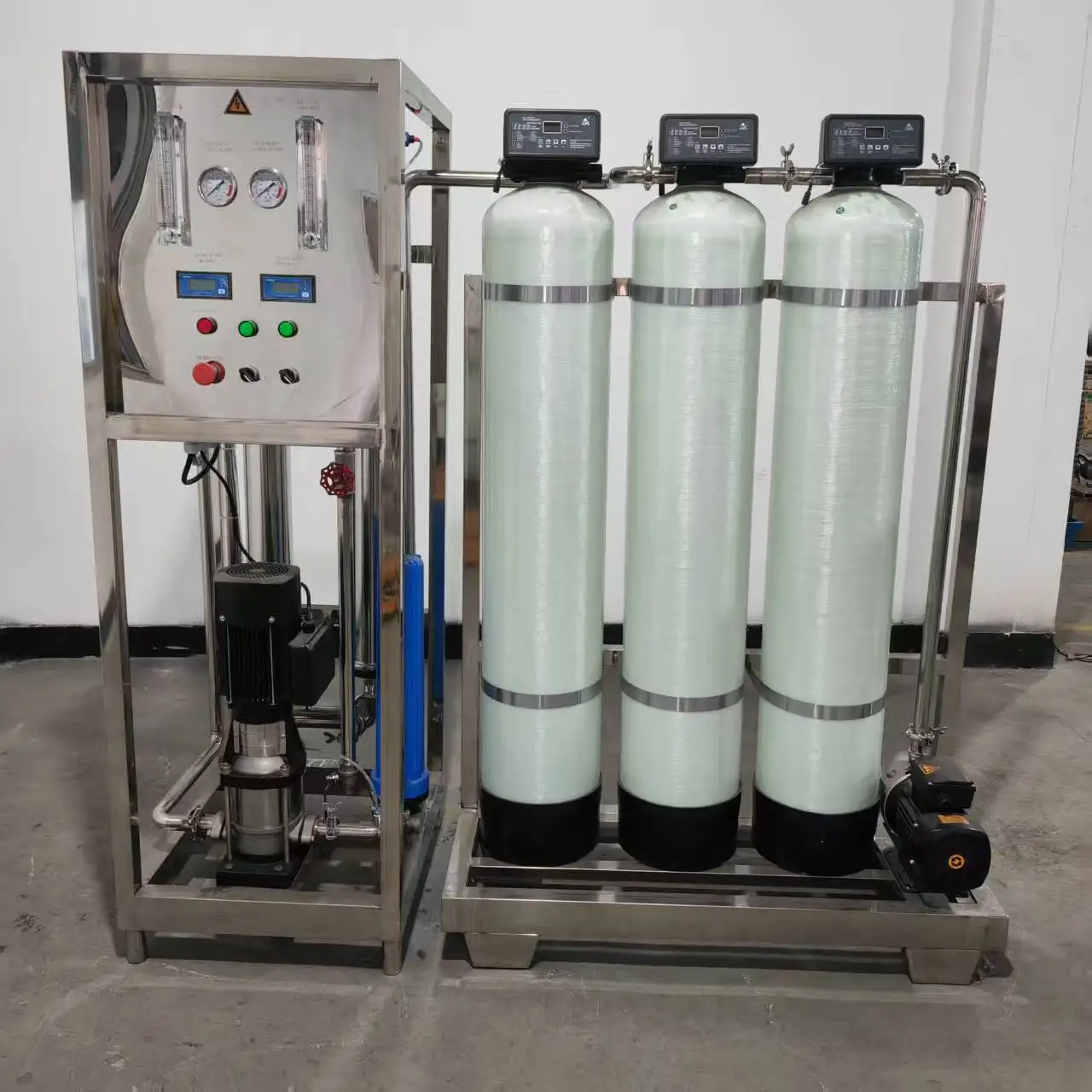 500l/h Commercial Reverse Osmosis Water Purifier, Water Treatment Machine, High-quality Deionized And Desalinated Water Machine