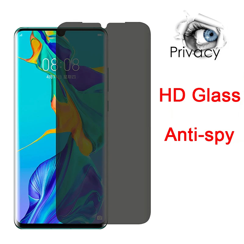 Anti-Spionage-Schutz aus gehärtetem Glas für Huawei P20 P40 Lite E 5G P30 Pro Privacy Displayschutzfolie für Huawei P10 Plus Filme Glas – Detail 1