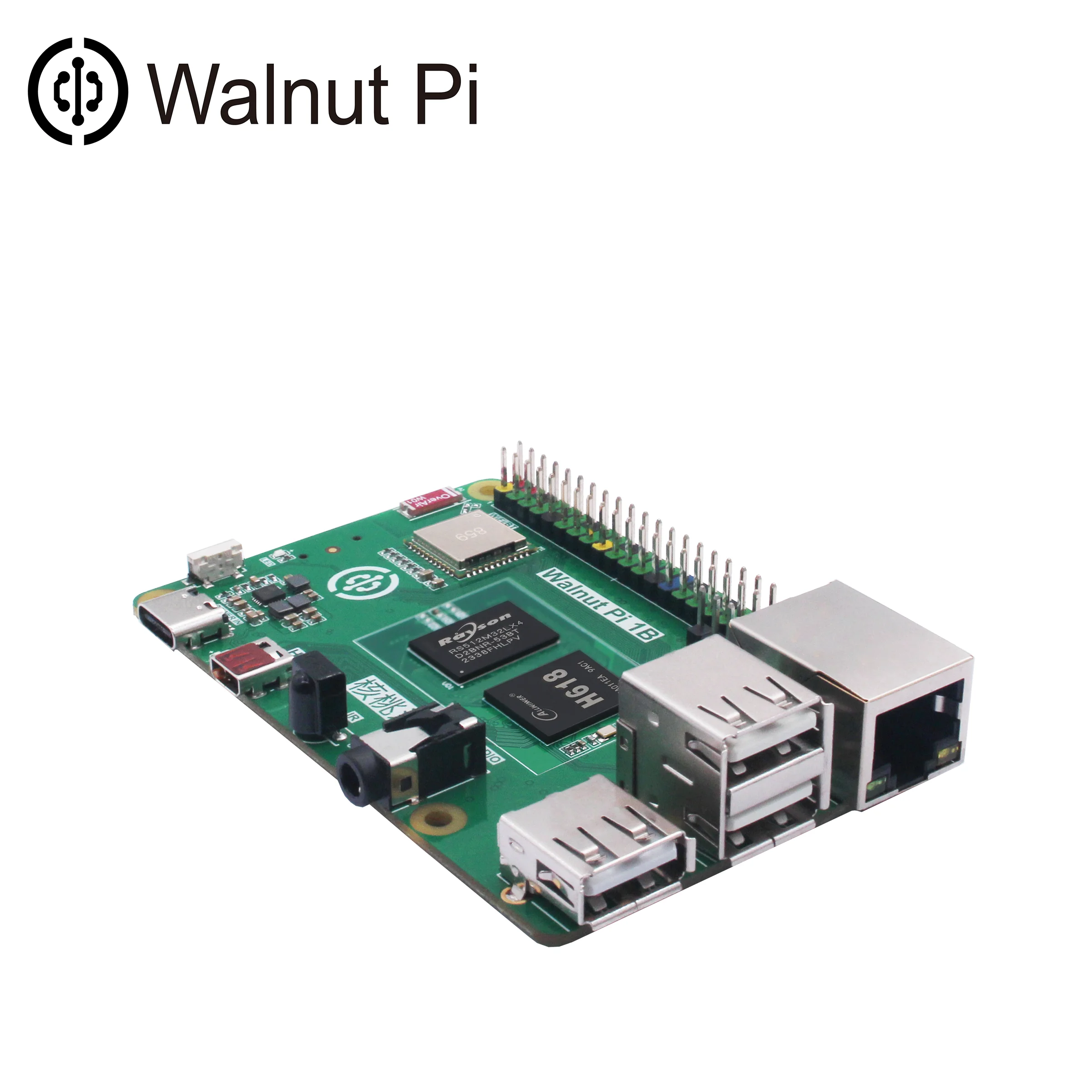 Walnut Pi 1B 1/2/4GB Allwinner H618 H616WiFi Bluetooth 미니 PC 개발 보드 SBC 단일 보드 컴퓨터 WalnutPi…