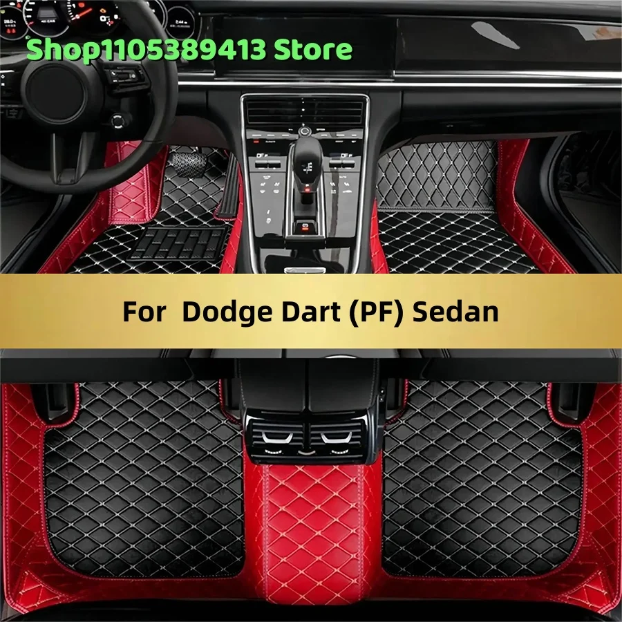 

Artificial Leather Custom Car Floor Mats For Dodge Dart (PF) Sedan 2012 2013 2014 2015 2016Car Mat Accessories Mats Carpets Auto