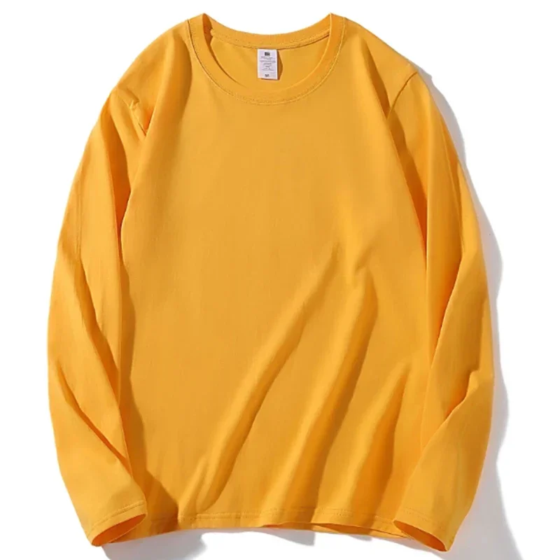Autumn Women Korean Version Versatile Long Sleeve Tops Lady Streetwear Casual Daily Clothes Female Concise Solid Color T-shirts