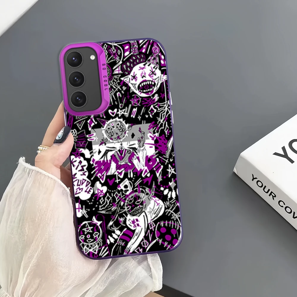 Cool art graffiti unique For Samsung Galaxy A52 A324G S23 S22 S24 Ultra Colorful Protect Cover Luxury Shockproof IMD phone case image 4