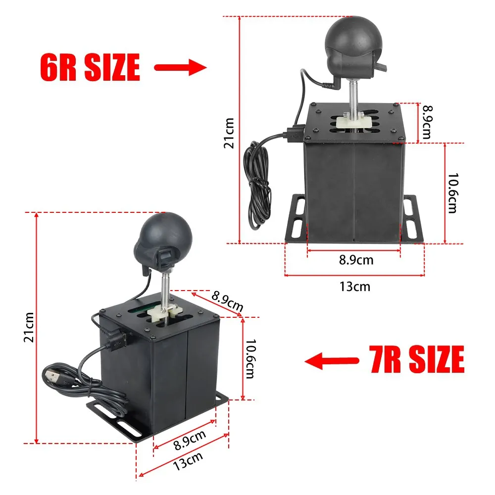 PC USB H Gear Shifter/Bracket For Logitech G29/G25/G27/G920/G923,Thrustmaster T300RS/GT,ETS2 Simracing Simulation Racing Games