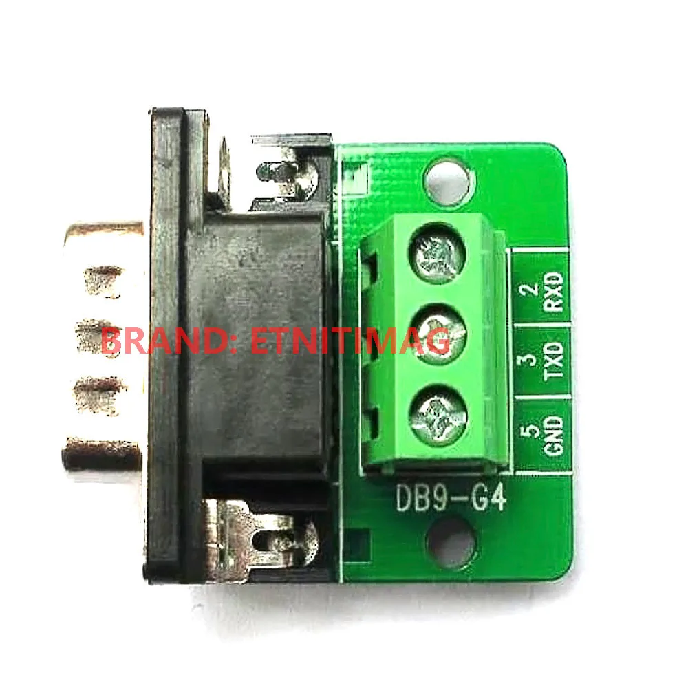 Serial port adapter terminal DB9-M4 terminal board 2/3/5 pin output, optional Nut type and Riveted tooth type