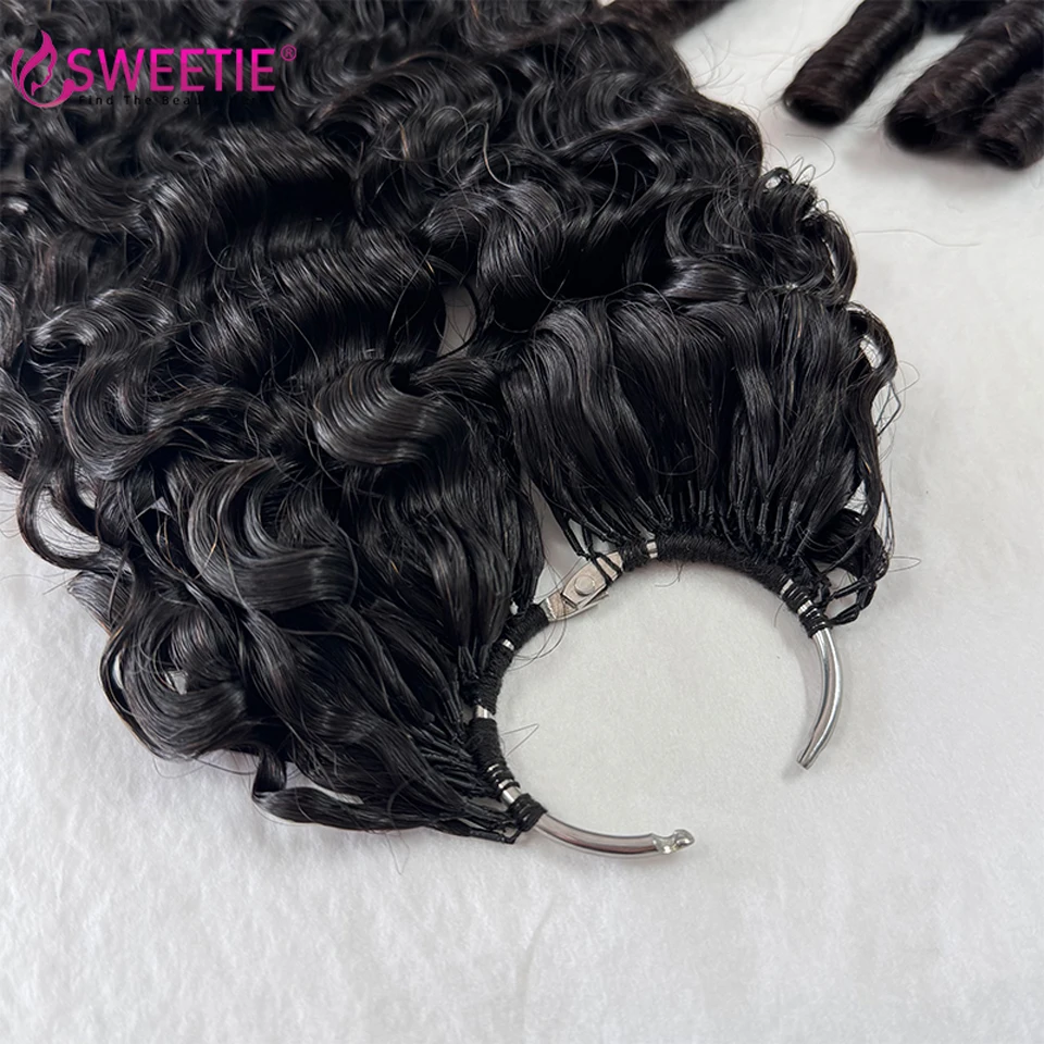 12A Burmesische Locken-Häkelhaarverlängerung, 100 % Echthaar, für schwarze Frauen, 60–300 g, Häkelhaar-Bündel. – Detail 3