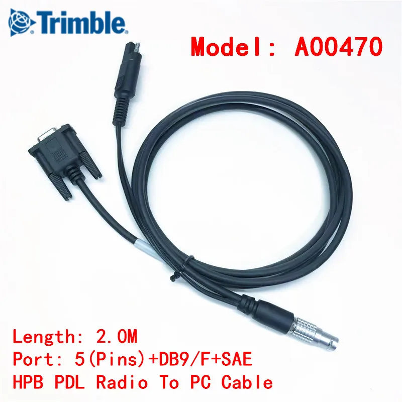 

NEW Programming Cable A00470 For LEICA TRIMBLE TOP-CON/SOK-KIA Pacific Crest HPB PDL ADL TDL Radio To PC And Battery Cable