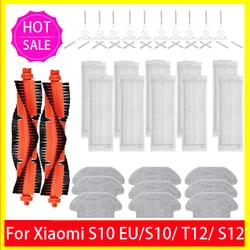 Fit Voor Xiaomi Robot Vacuüm T12 / S10 / S10 Eu/S12 B106gl, Mop 2S Xmstjqr 2S/3c B106cn Onderdelen Roller Zijborstelfilter Dweildoek