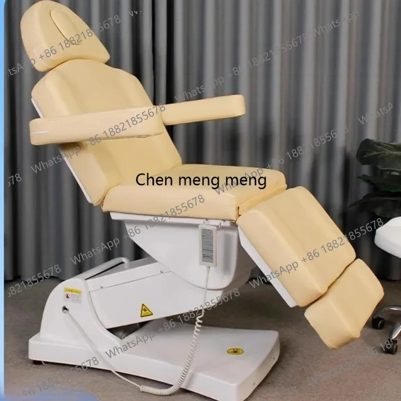 A139 Electric Backrest Massage Tables Beauty Knead Face PU Leather Massage Tables Dental Iron Leg Salon Furniture