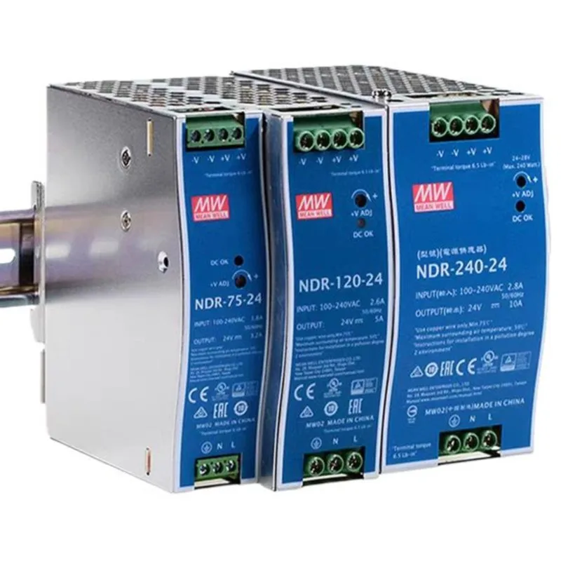 

MEAN WELL NDR-240 NDR-240-24 NDR-240-48 240W Single Output Industrial DIN RAIL NDR-240 series