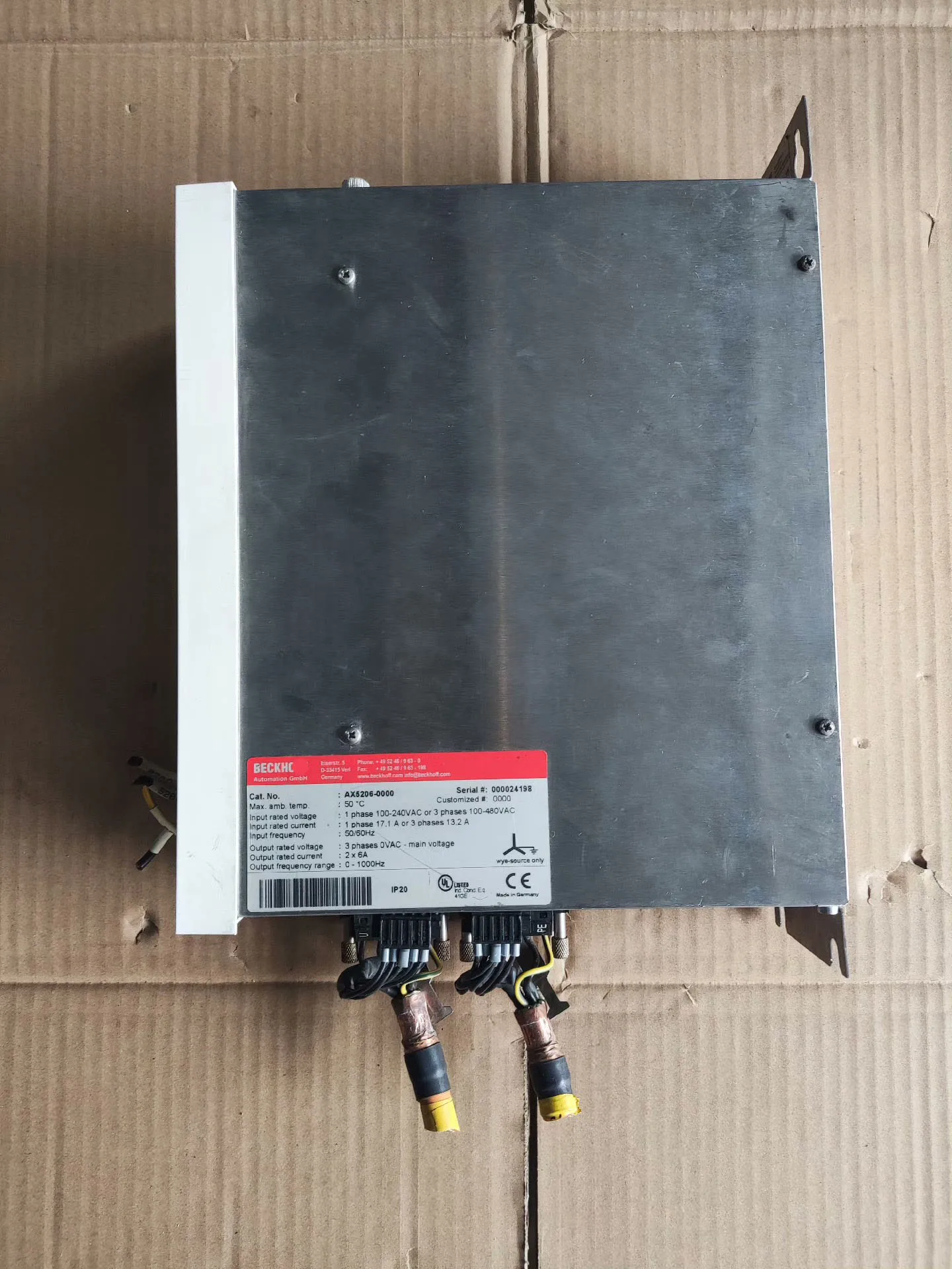 AX5106-0000 Блок управления для BECKHOFF