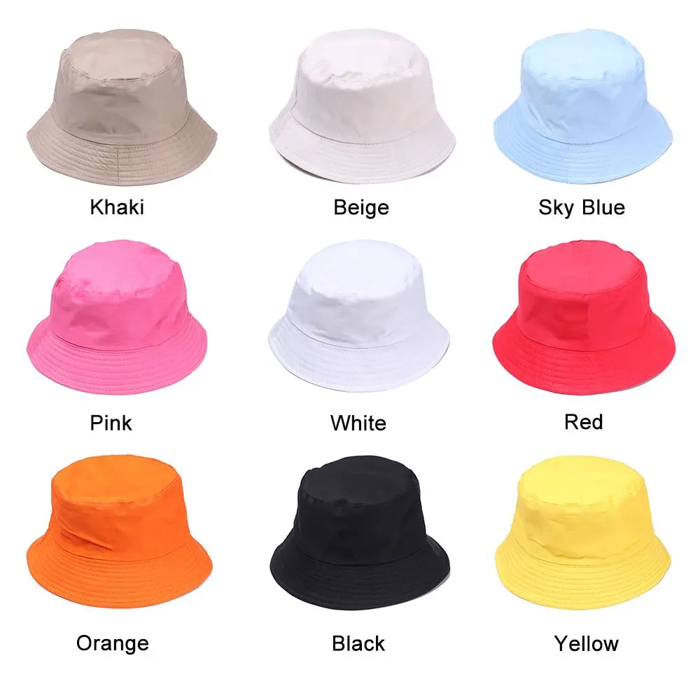 Bucket Hat Women Men Anti-UV Beach Sun Hat Summer Sunscreen Panama Hat Outdoor Foldable Portable Fisherman Cap