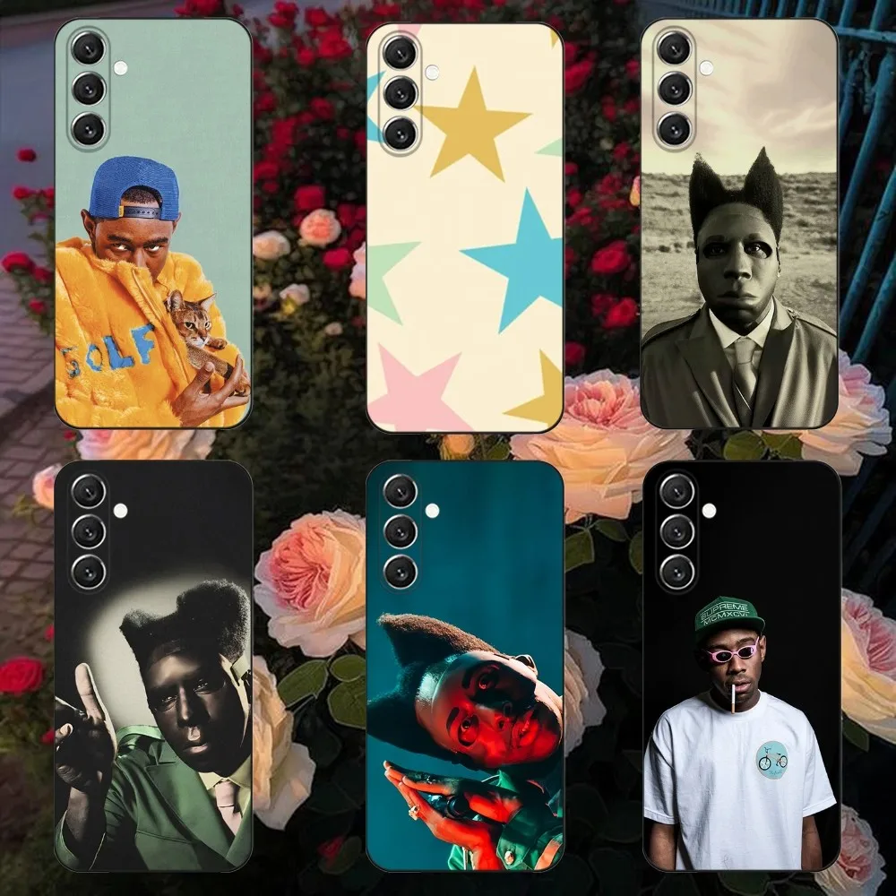 

T-Tyler The Creator Phone Case For Samsung Galaxy A13,A21s,A22,A31,A32,A52,A53,A71,A80,A91 Soft Black Shell
