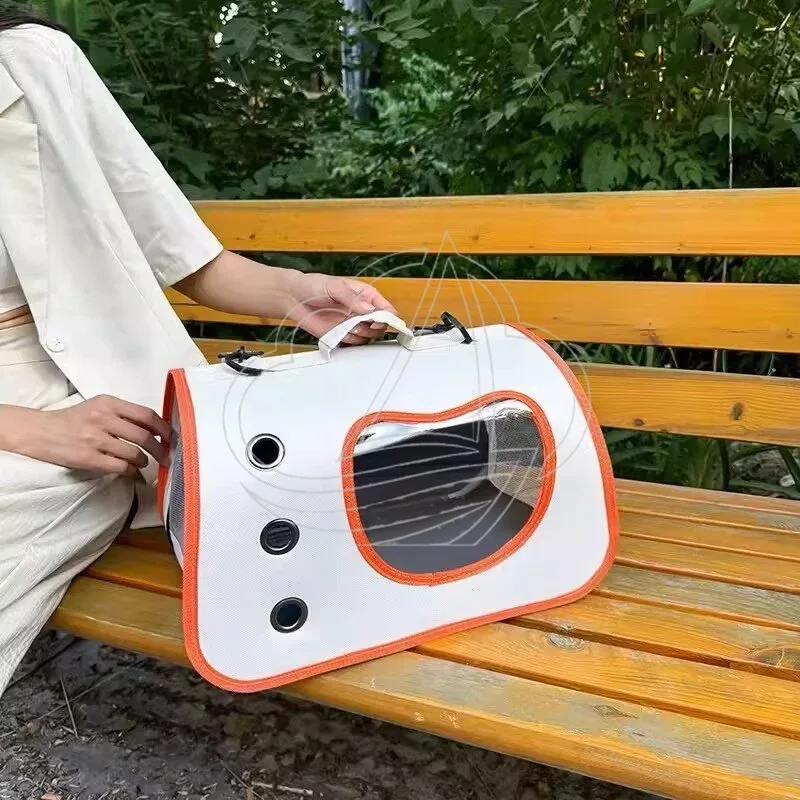 Large Capacity Pet Carrier Backpack, Space Capsule Design, Stress Relief for Cats and Dogs Outdoor Travel view 3