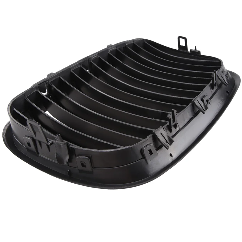 Calandre noire mate pour pare-chocs avant à double lattes, pour BMW X5 X6 E70 E71 2007 – 2014
