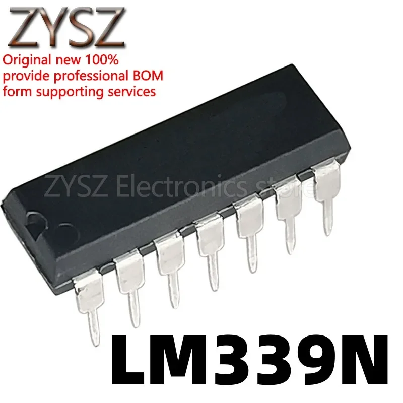1PCS  LM339 LM339N in-line DIP14 voltage comparator chip