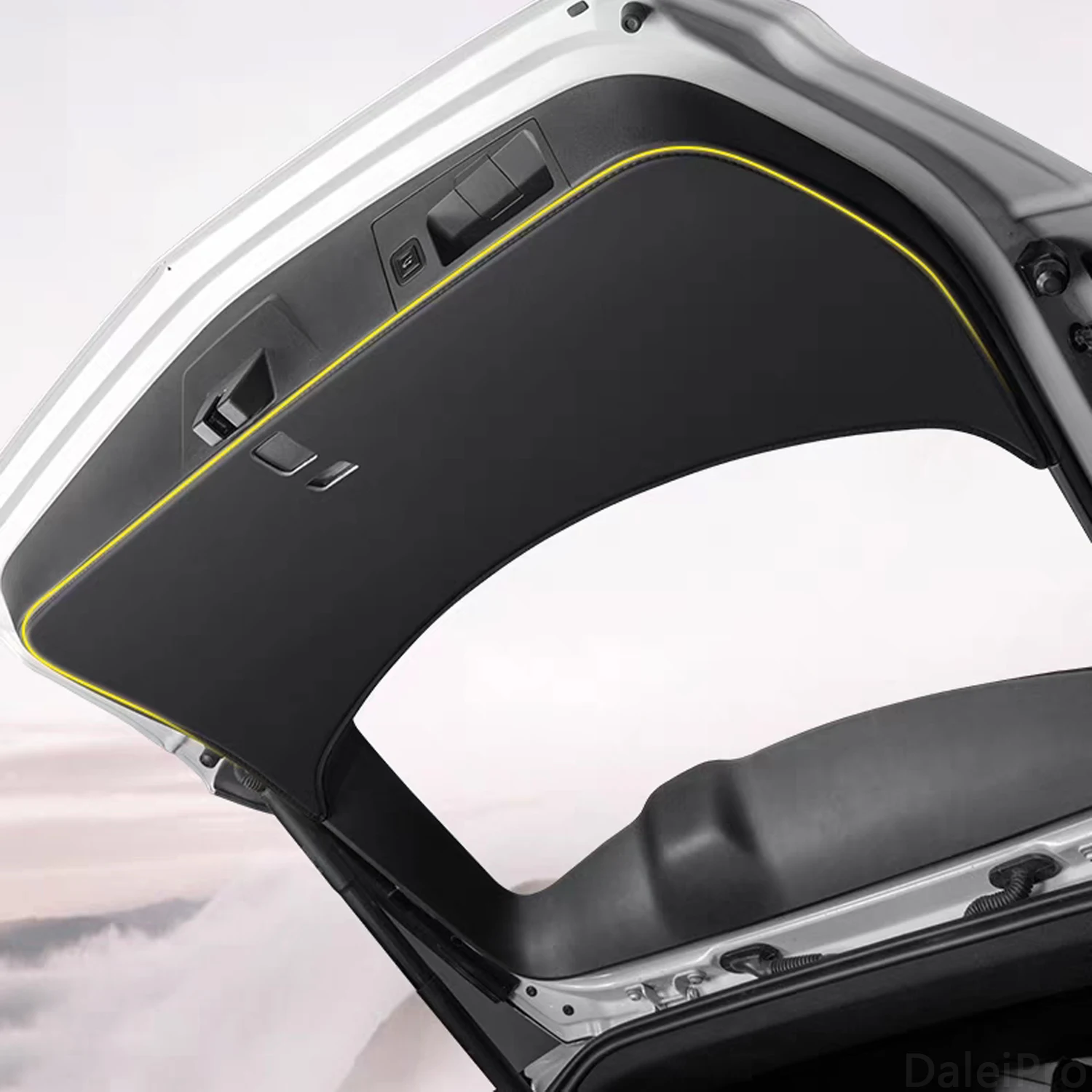 For Hyundai IX35 ix 35 2010-2017 Car Liftgate Scratch Resistant Rear Trunk Protection Cover Anti-kick Leather Decoration Pad