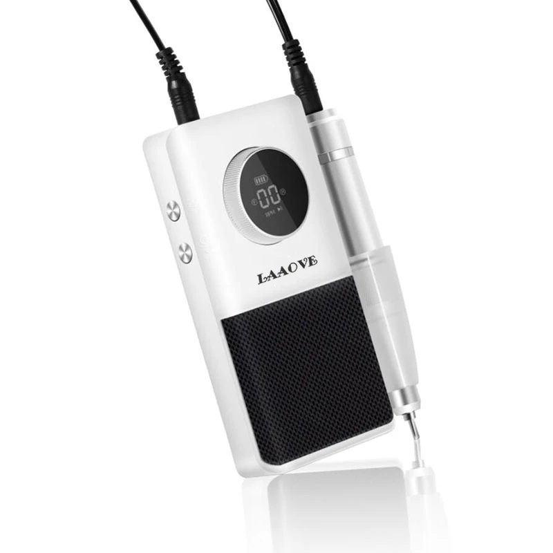 LAAOVE 45000RPM trapano elettrico professionale ricaricabile per unghie lima per unghie portatile senza fili per unghie in Gel acrilico rimuovi