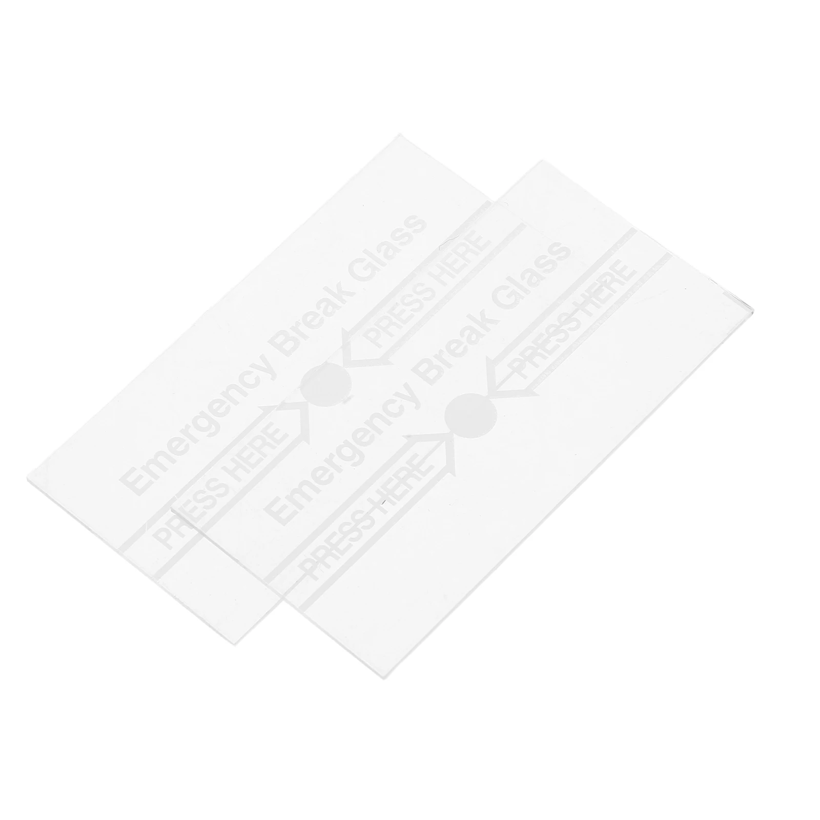 2 قطعة غطاء إنذار زجاجي كسر جهاز مفتاح أمان الحريق مقاوم للماء مقاوم للحرارة معدات طوارئ موثوقة لإنذار الحريق