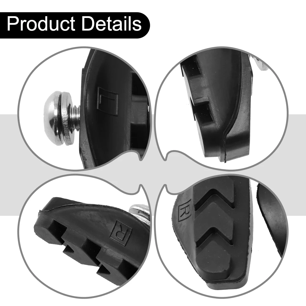 Hybrid V-Brake Triple Contour Bicycle JEDERLO Road Bike High Quality Triple Contour Brake Pads for MTB & Road Bikes