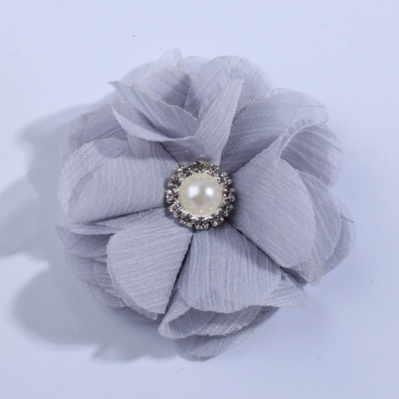 5PCS 5.5CM New Born Chiffon Fabric Flower For Home Decoration Artificial Flowers For Wedding Invitation