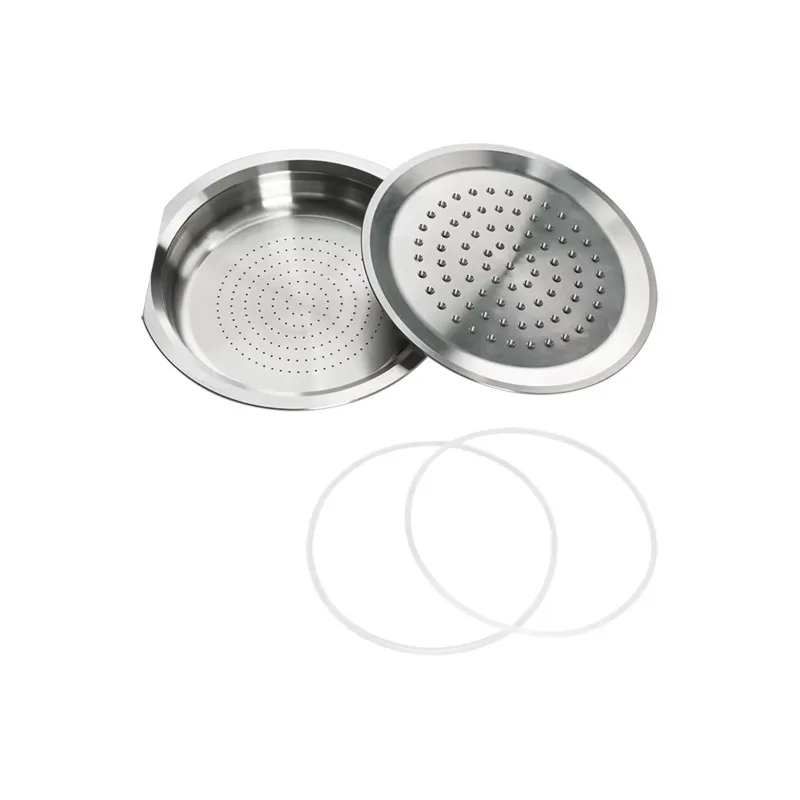 

Set of reusable coffee capsules Stainless steel coffee filter coffee cups Compatible with espresso machine