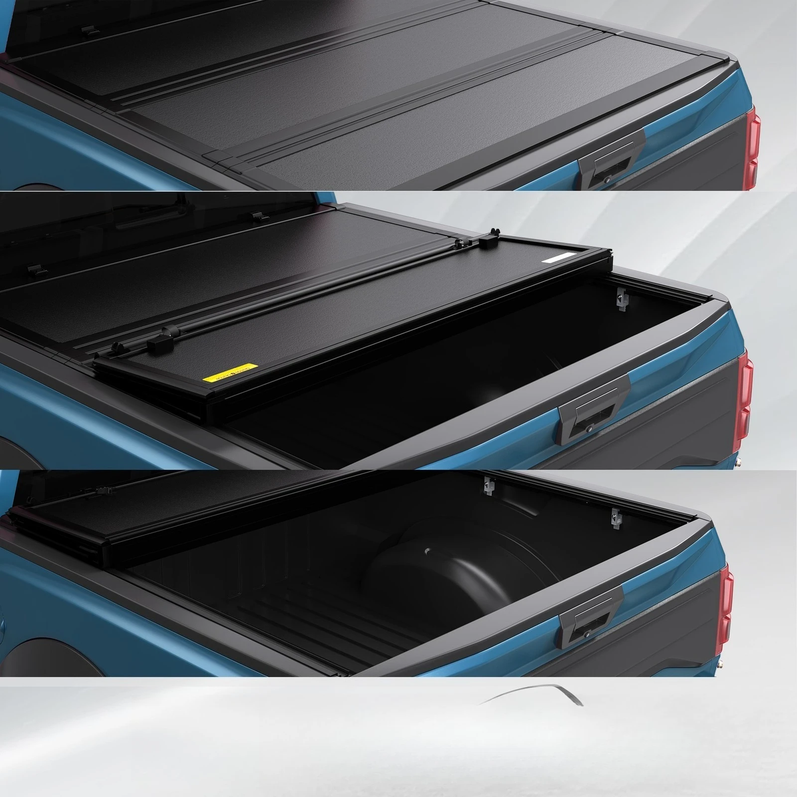 5.5ft Low-Pro 3-Fold Hard Tonneau Cover For 2022-25 2026 Toyota Tundra Truck Bed