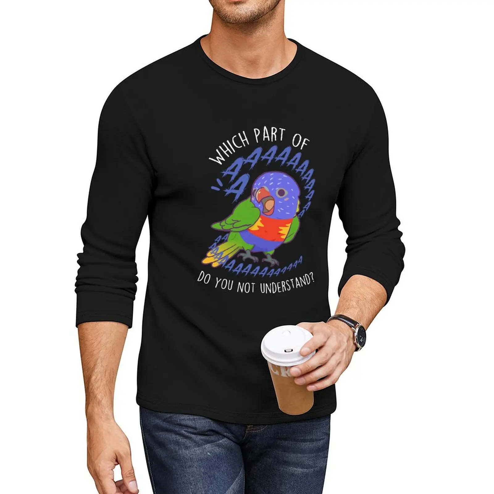 

Rainbow Lorikeet Parrot Aaaa Long T-Shirt cute clothes hippie clothes workout shirts for men