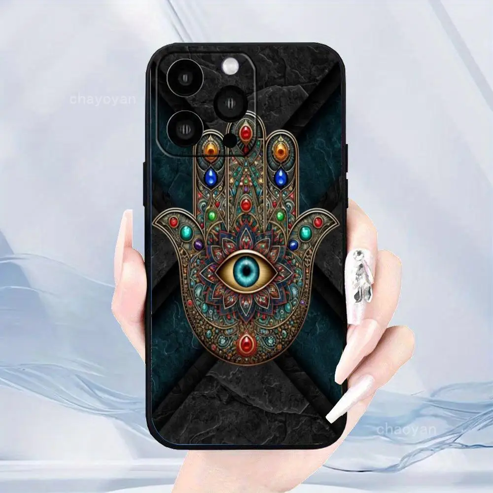 Kreative und personalisierte Handyhülle passend für iPhone 17, 16, 15, 14, 13, 12, 11, Pro/Max/Plus, Anti-Drop, mattschwarze Softshell