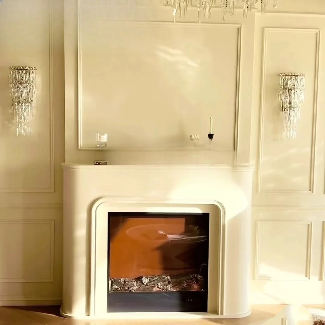 

Бежевый импортный песочно-бежевый чистый натуральный мрамор Французский камин простой ветер