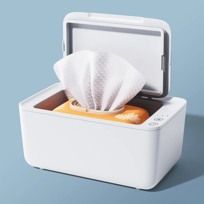 

Wipes Warmer Energe-saving Silent Wipes Warmer Wipes Heater Fast Heating with Touch Button Wide Compatibility US Plug