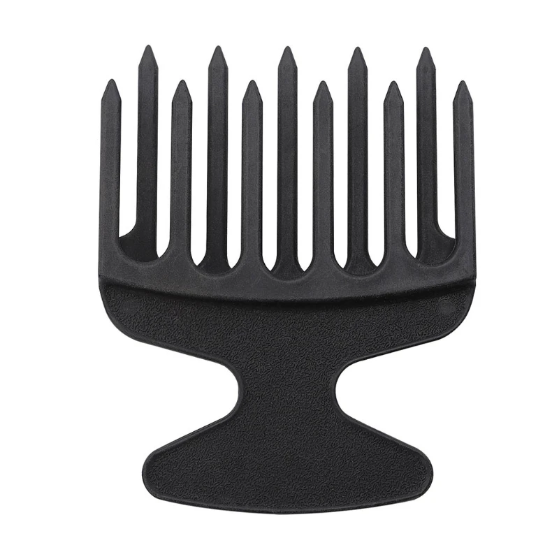 2023 New Plastic Wide Big Tooth Afro Hair Pick pettine Detangle Braid Hairbrush Oil per Head Fork parrucchiere Styling Modeling