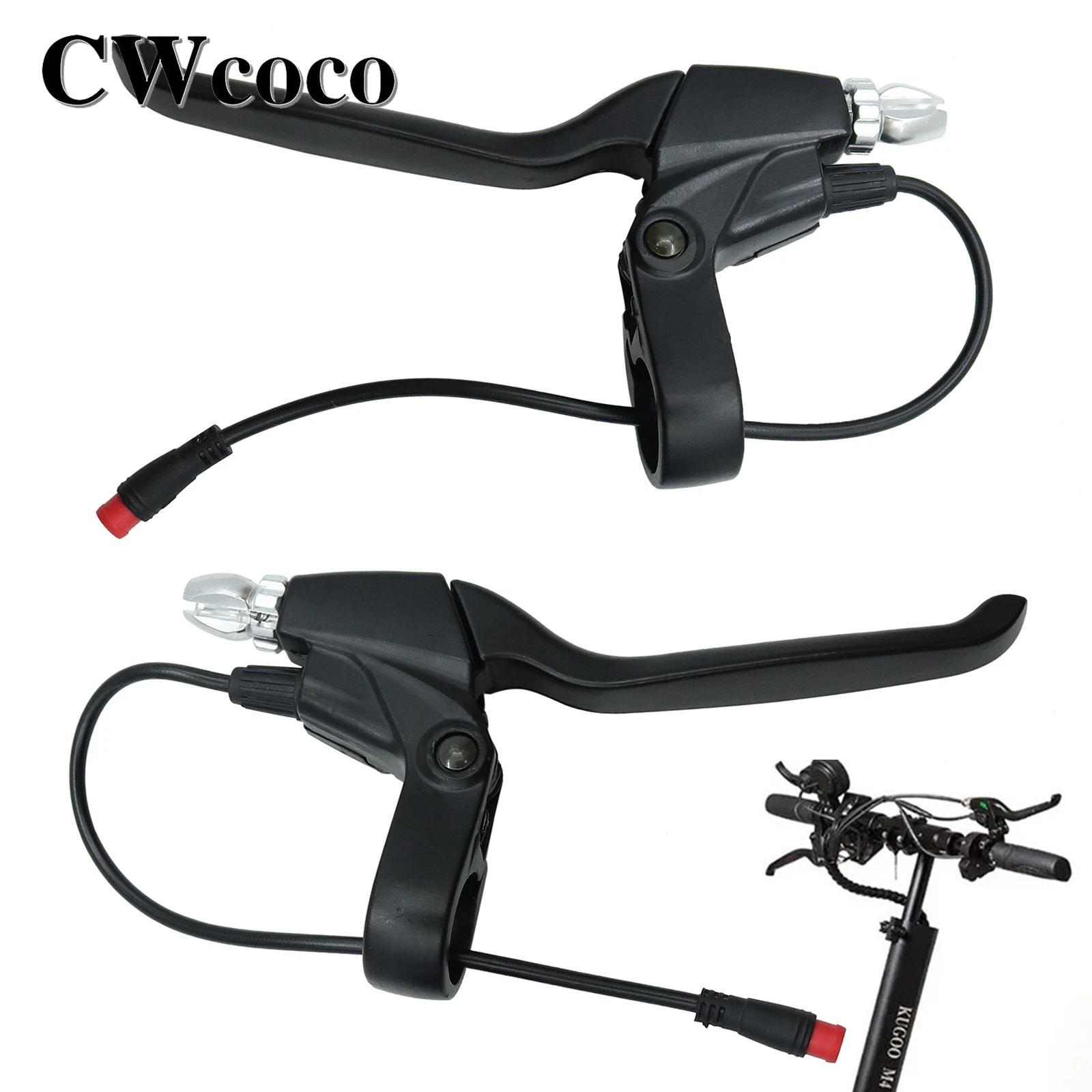 Electric Scooter Brake Lever for KUGOO M4 PRO Kick Scooter E-scooter Aluminum Alloy Handle Replacement Handle Clutch Levers