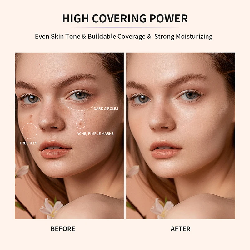 Tinted Moisturizer Powerful Concealer Natural Long-lasting Moisturize Skin Semi-matte Moisturizer For Women With Brown Skin Tone