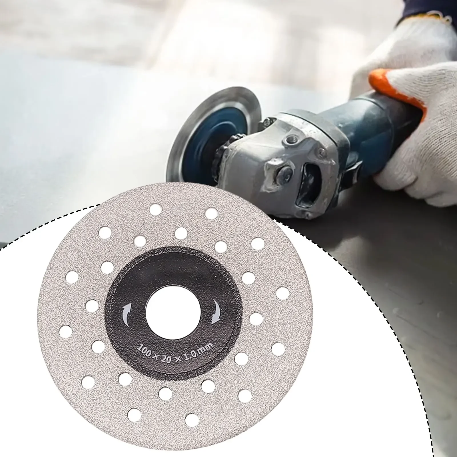 100mm Rock Slab Cutting Dics Emery Saw Blade Rock Slabs Glass Marble Cutting Grinding Tool Replacement Part 100x25x1.0mm