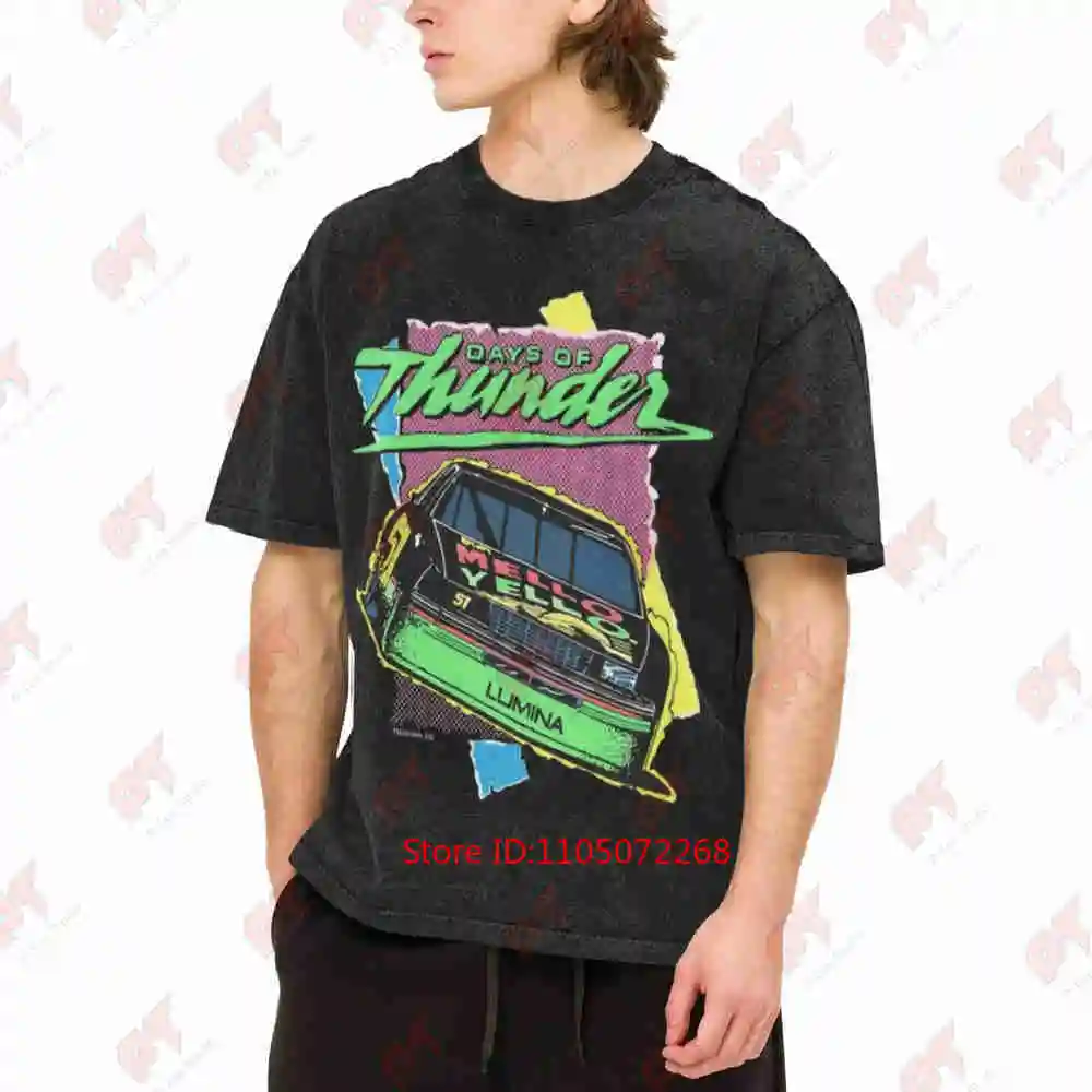 Days Of Thunder Movie Promo 1990 Usa Vintage Washed Tee Pure Cotton T-Shirt