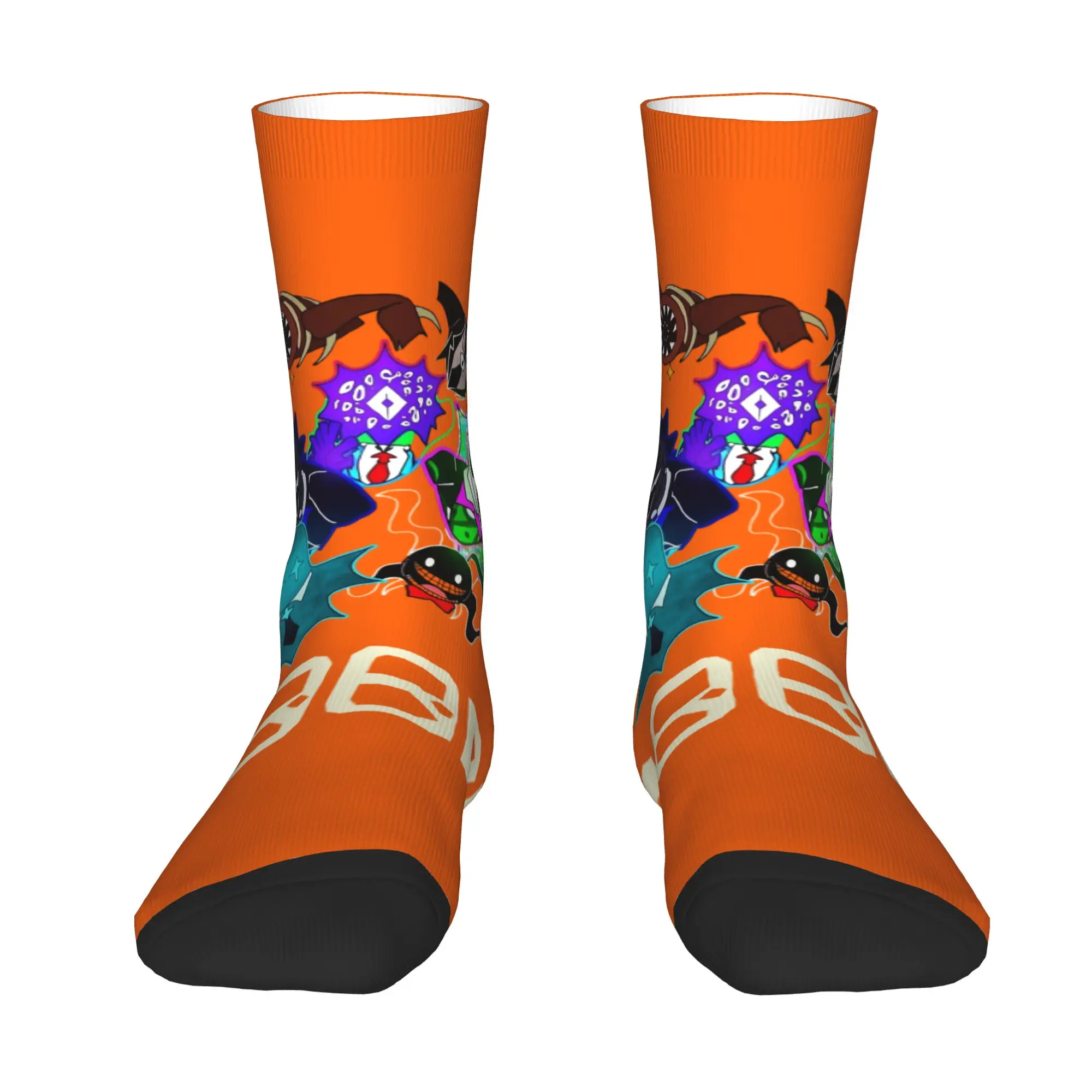Novelty Men's D-Doors Ambush Horror Game  Dress Socks Unisex Warm Breathbale 3D Printed  Crew Socks