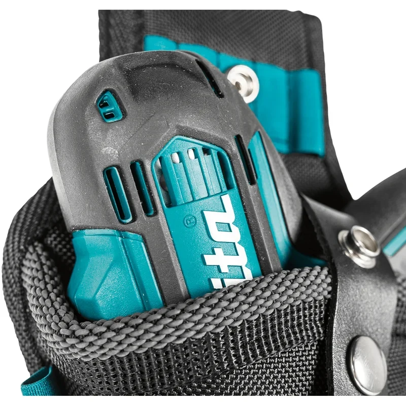 Makita E-15176 Impact Driver Holster Universal L/R Handed Leather Drill Bit Bracket Elastic Ring Electrical Bag