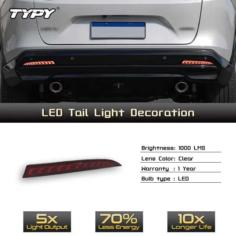 

TYPY Car Rear Bumper Light Assembly For Honda HR-V XRV 2022-2023 High Brightness LED Brake Tail Lamp Turn Signal Lamp