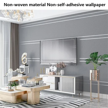 Deerskin กำมะหยี่วอลล์เปเปอร์นอร์ดิกรูปแบบเรขาคณิตโมเดิร์นห้องนั่งเล่นที่เรียบง่ายพื้นหลังทีวีของตกแต่งบ้านสติ๊กเกอร์ติดผนัง