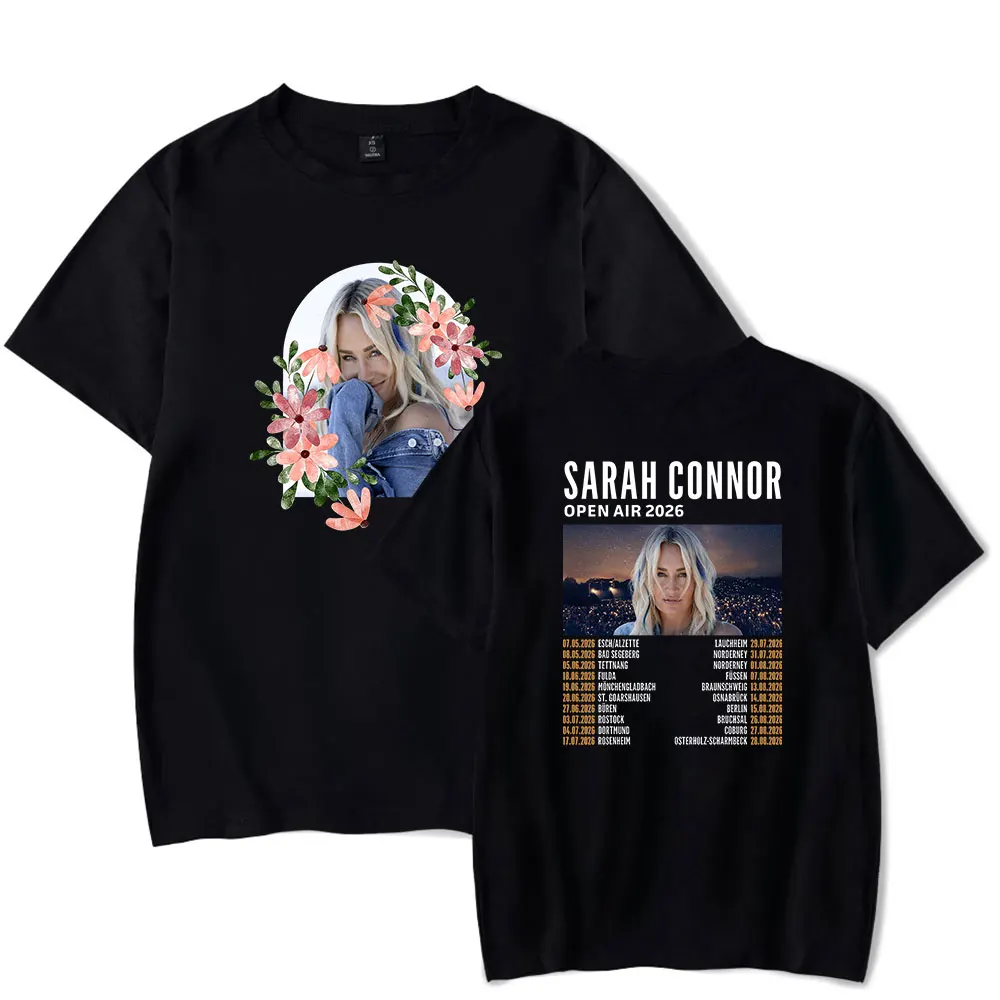 Sarah Connor Open Air Tour 2026 Merch Tshirt Cool Print Merch Tops for Men and Women Streetwear