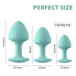 Mushroom Head Wearable Butt Plug Soft Silicone Anal Plug Stimulation Anus Masturbator G Spot Massage Sex Toy for Man Women