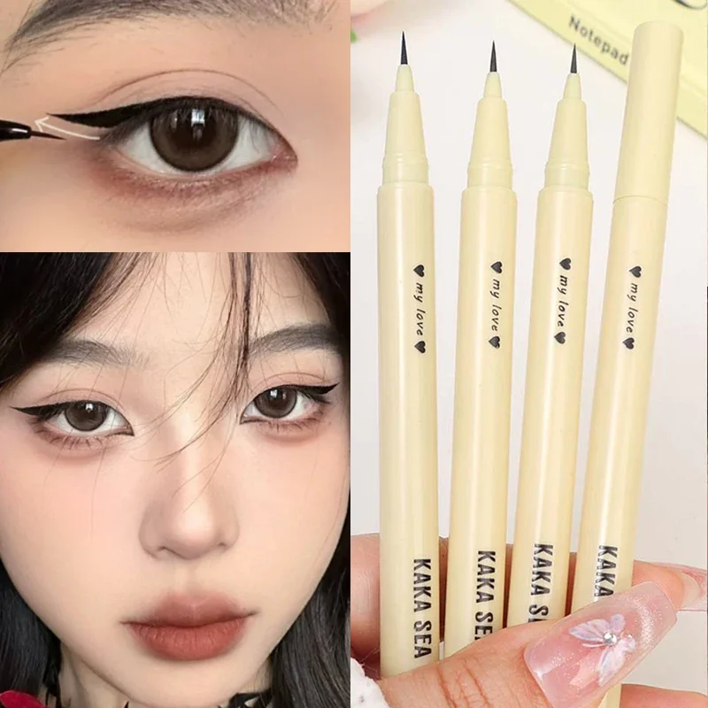 Waterproof Matte Eyeliner Ultra-thin Liquid Lower Eyelash Pen Smooth Quick Drying Eyeliner Lying Silkworm Pen Korean Eyes Makeup