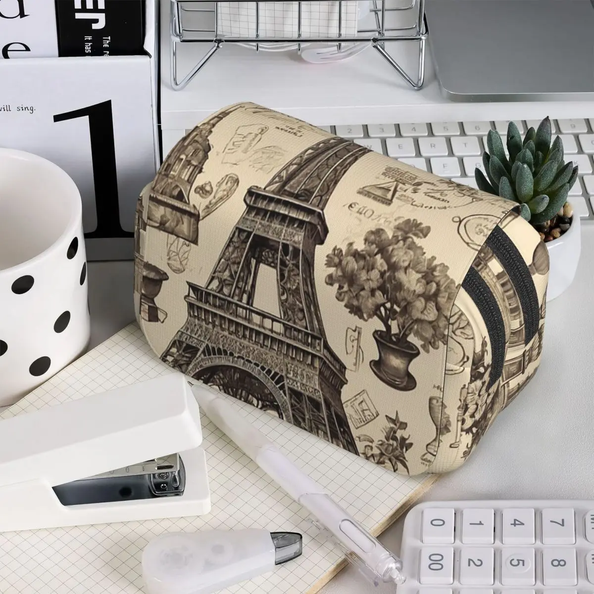 

Французский пенал с Эйфелевой башней для мальчиков и девочек, школьный пенал-коробка, сумка для канцелярских принадлежностей, держатель для ручек