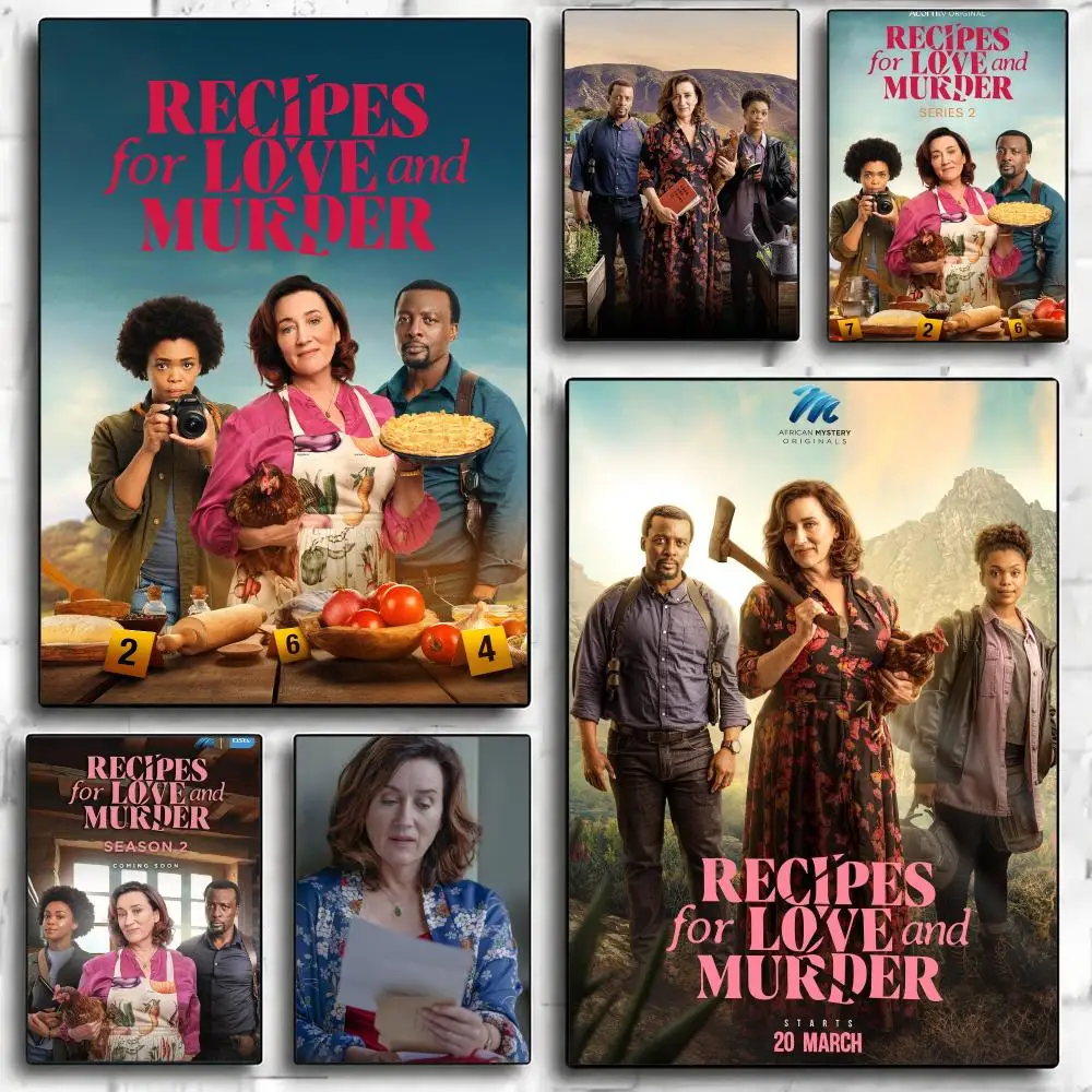 tv series R-Recipes for Love and Murder-R Poster Minimalist Wall Sticker for Cafe Office Bar Home Decor and Gift